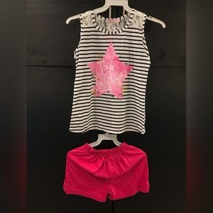 Little Girls Off Shoulder Tops Short 2 Pieces Party Summer Clothing Short Set